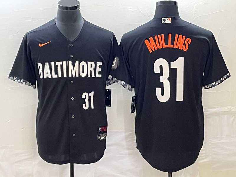 Men%27s Baltimore Orioles #31 Cedric Mullins Number Black 2023 City Connect Cool Base Stitched MLB Jerseys->baltimore orioles->MLB Jersey